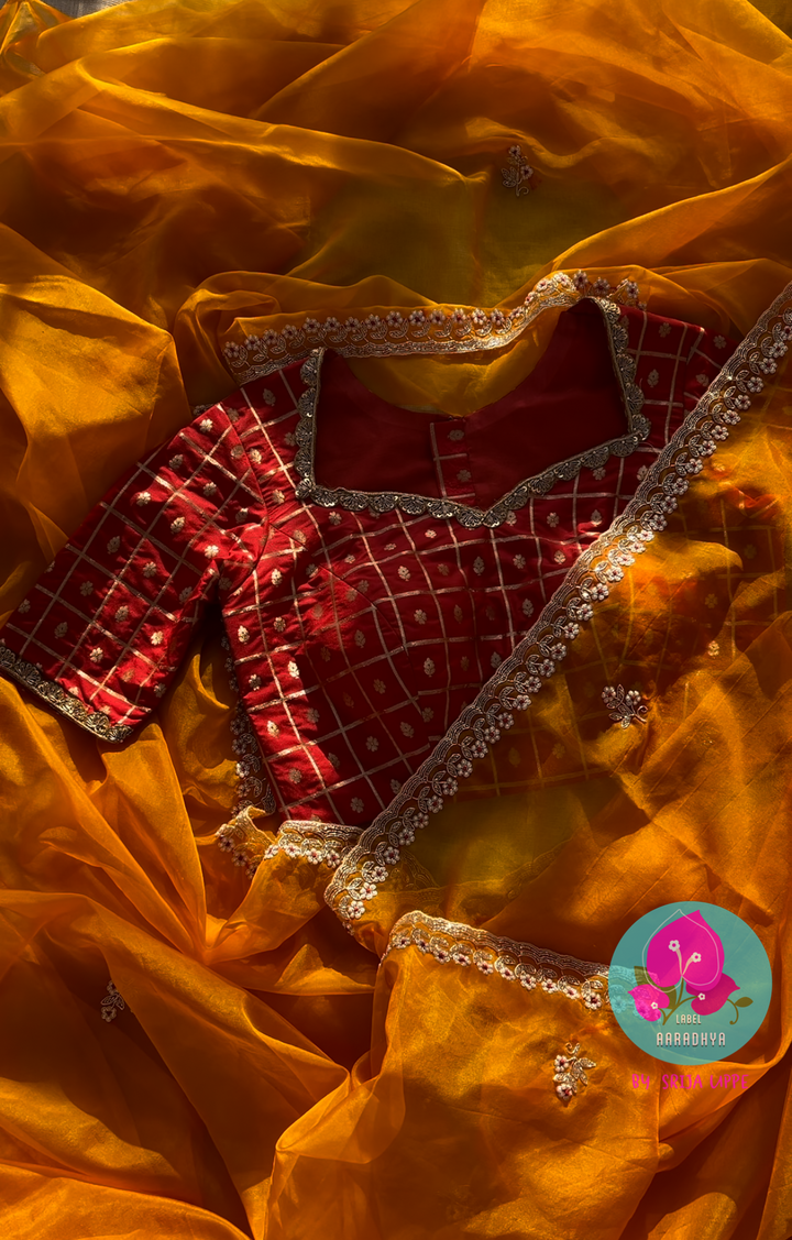 Red Banaras Blouse
