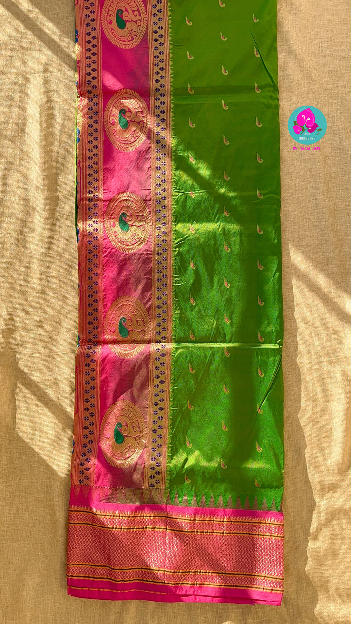 Semi Silk Saree with Narayanpet kaddi border