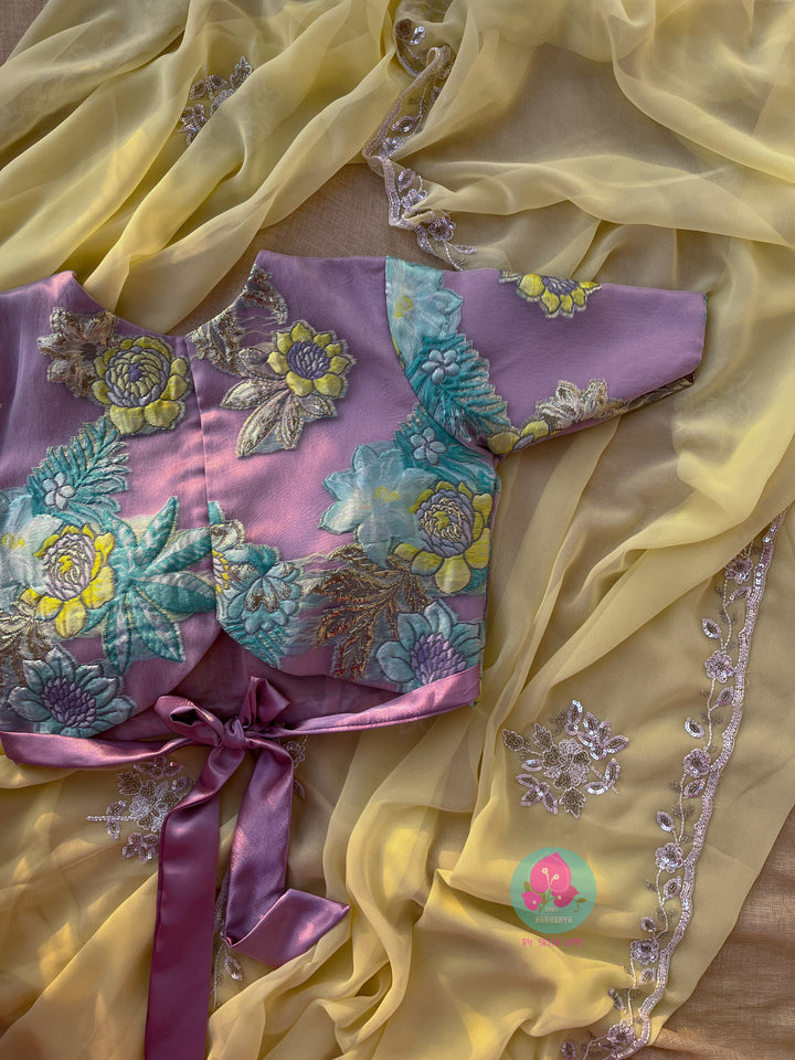 Organza jacquard Fashion Blouse