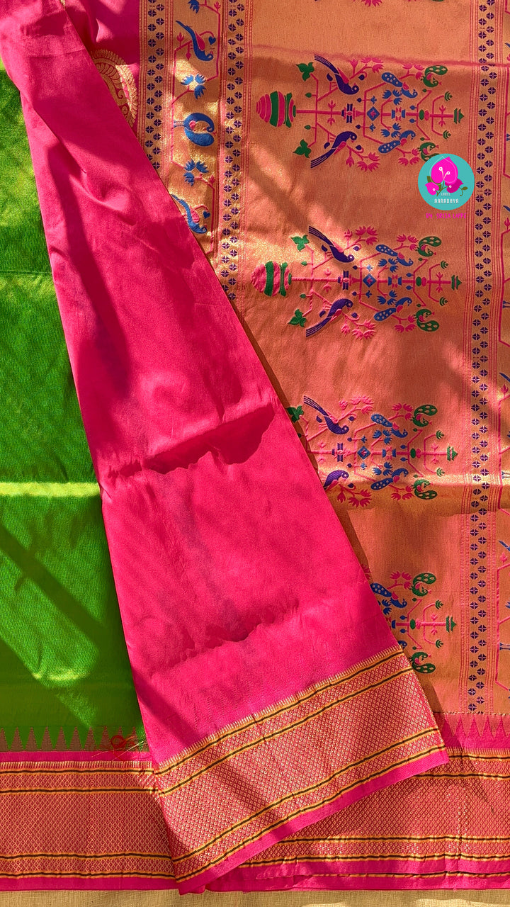Semi Silk Saree with Narayanpet kaddi border