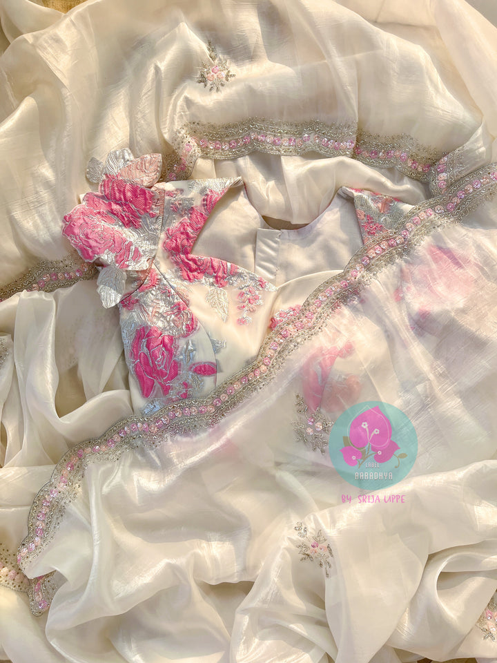 Organza jacquard Fashion Blouse