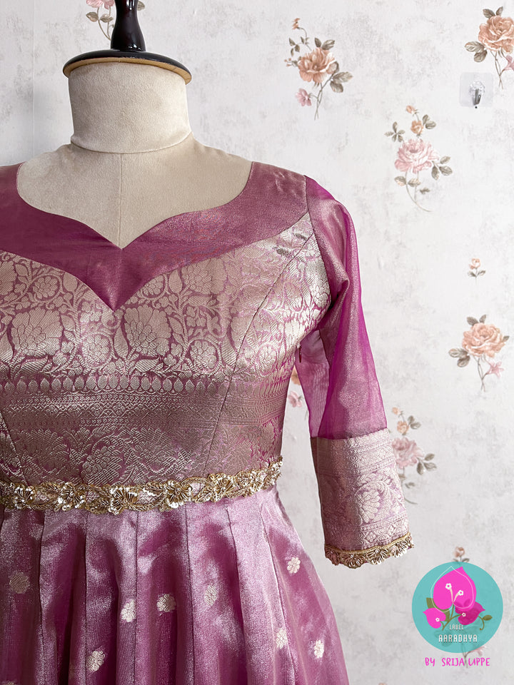 Panelled Tissue Silk frock