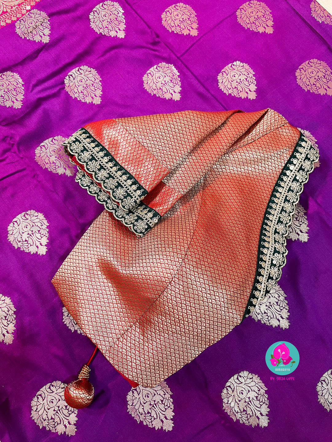 Semi silk banaras saree