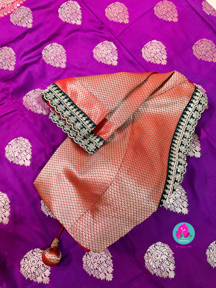 Semi silk banaras saree