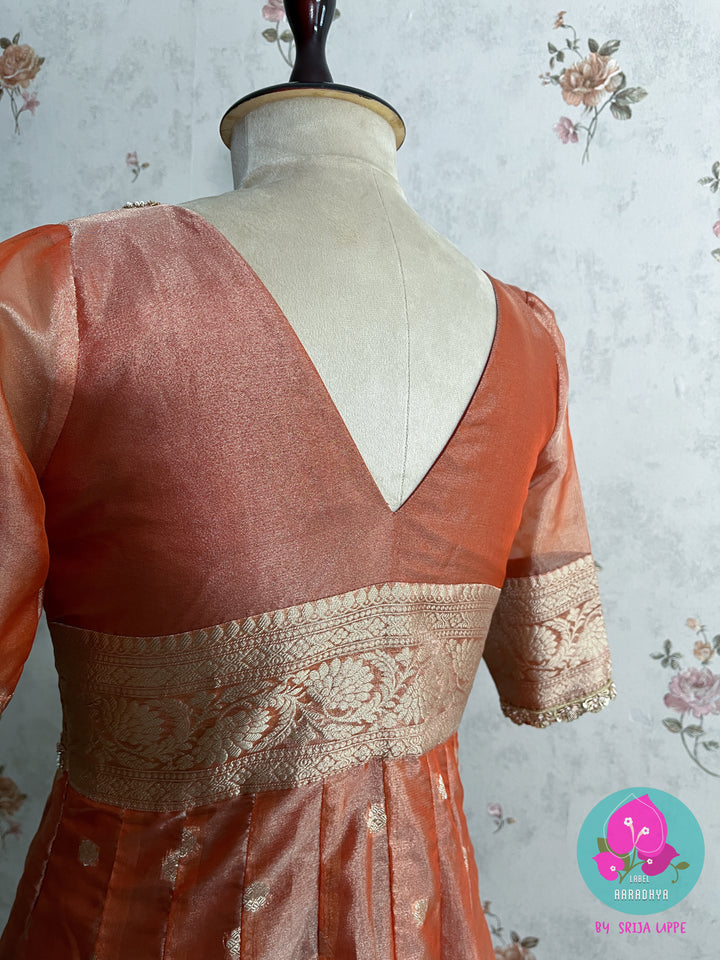 Panelled Tissue Silk frock