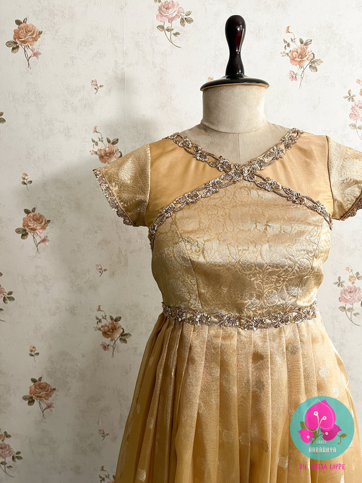 Pleated Tissue Silk Frock