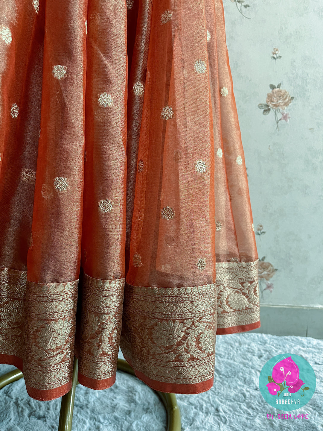 Panelled Tissue Silk frock