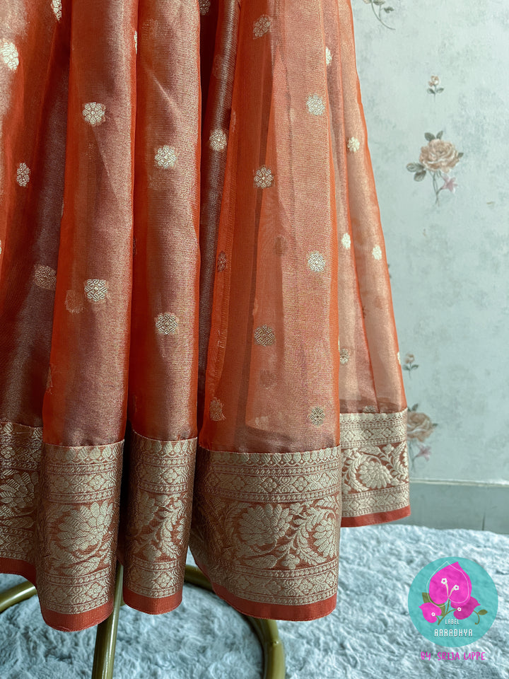 Panelled Tissue Silk frock