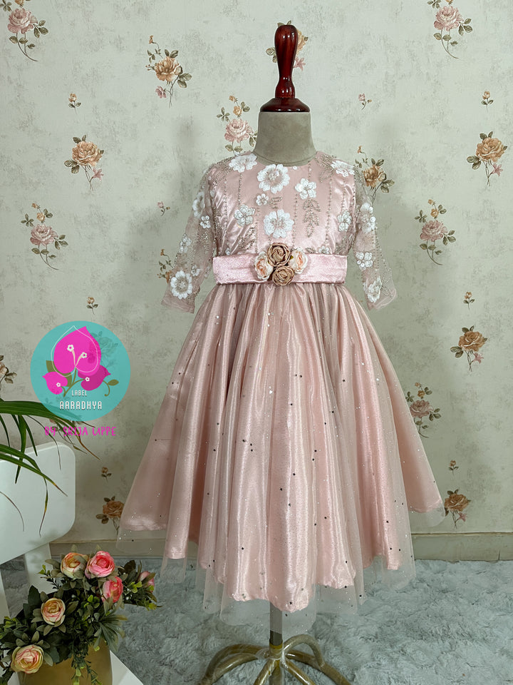 Peach Baby Frock
