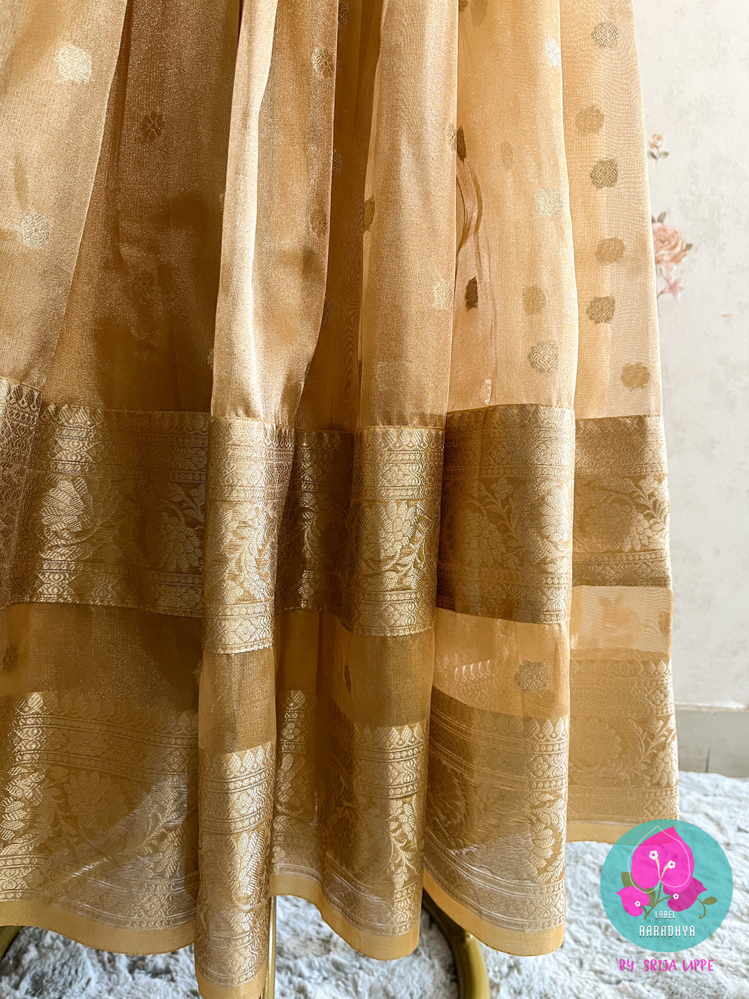 Pleated Tissue Silk Frock