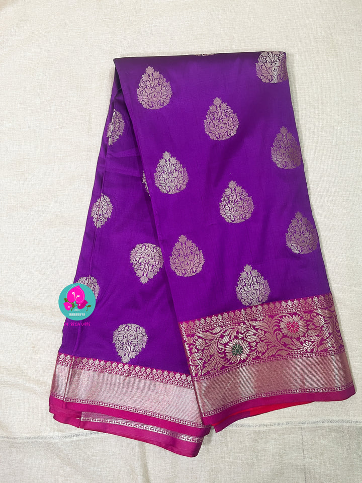 Semi silk banaras saree