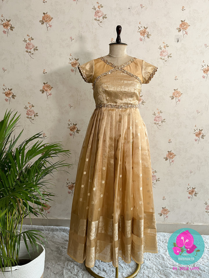 Pleated Tissue Silk Frock