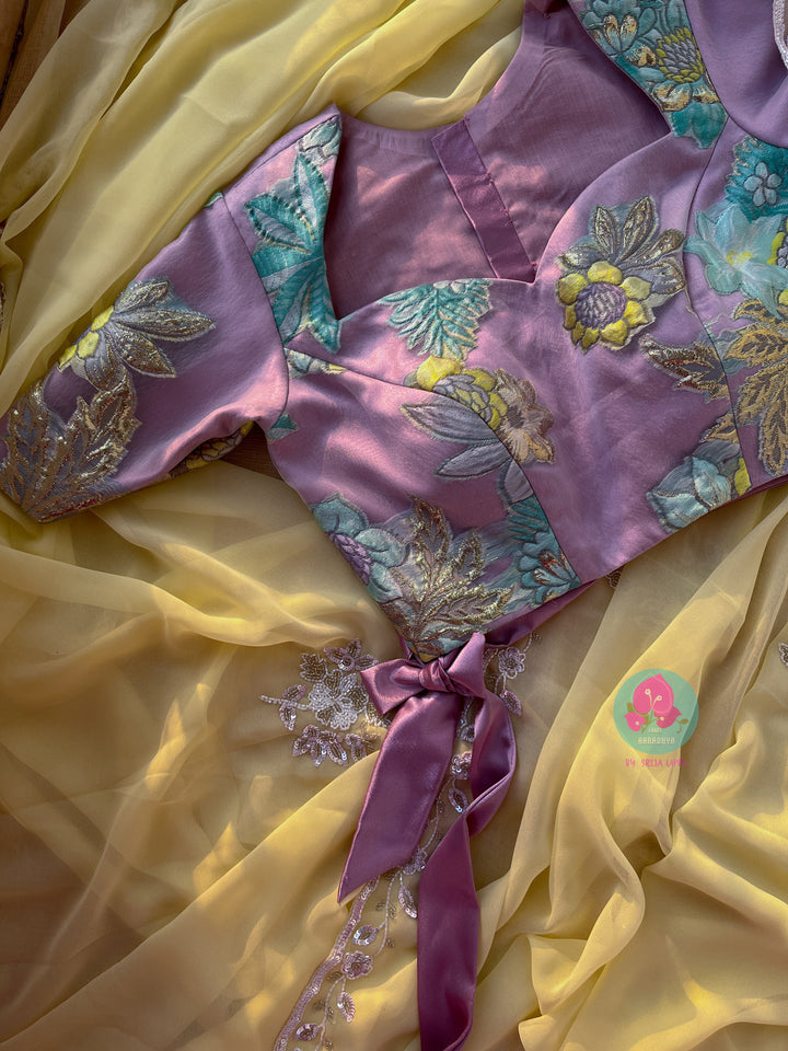 Organza jacquard Fashion Blouse