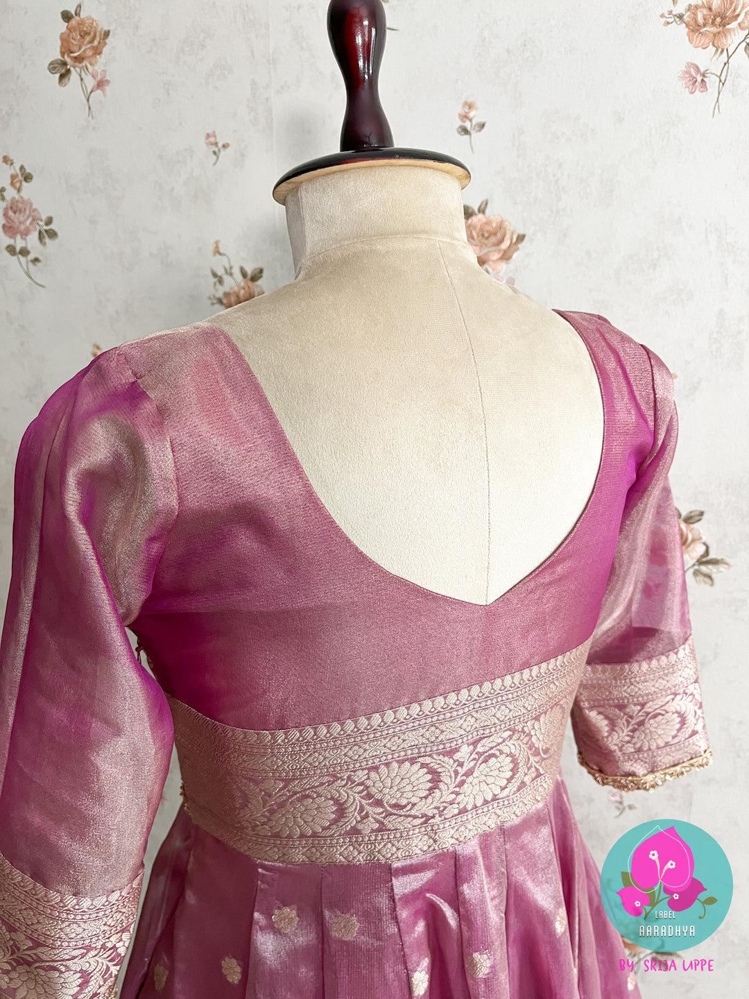 Panelled Tissue Silk frock