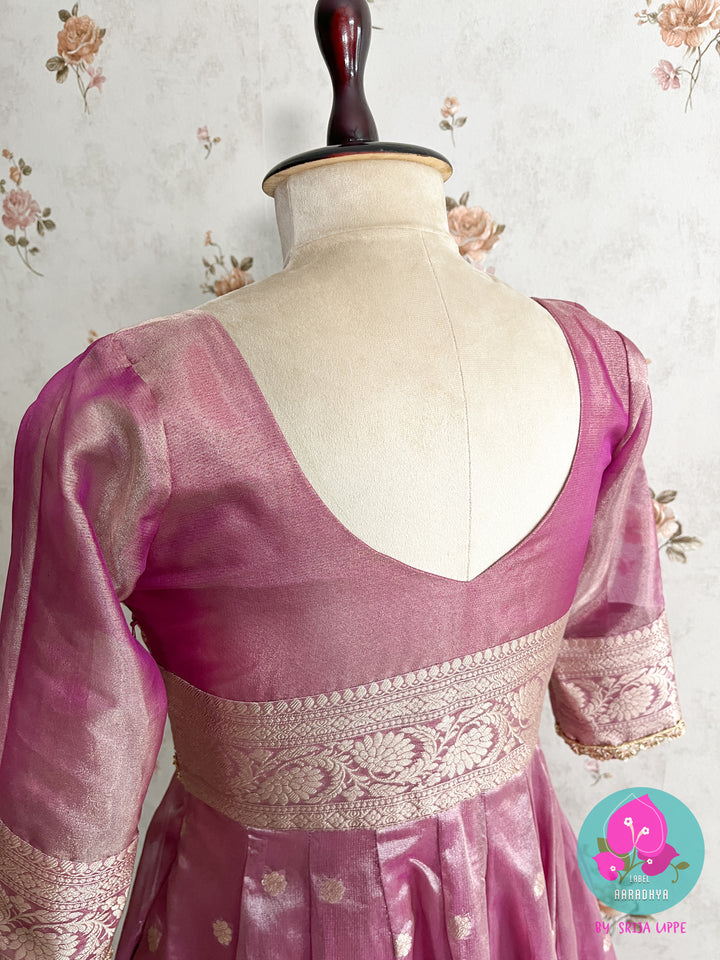 Panelled Tissue Silk frock