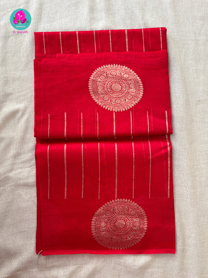 Pure Kora Organza Saree with Kadhua Buta