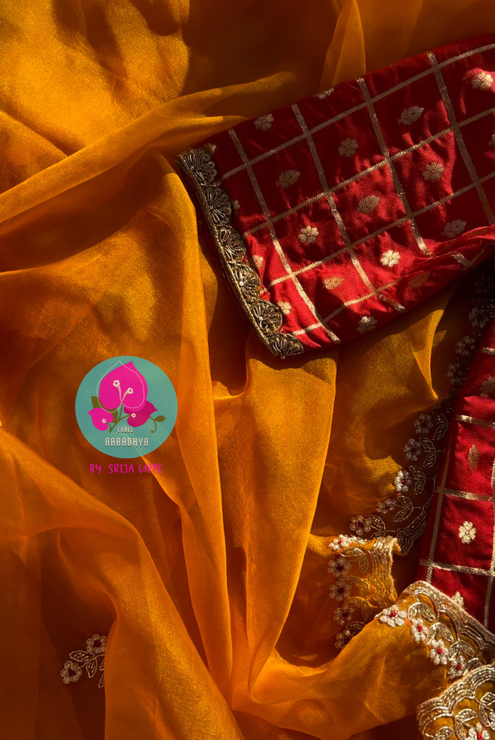 Red Banaras Blouse