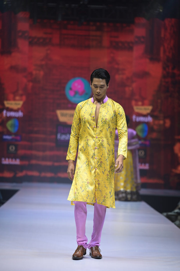 Custom Printed Men's Kurta