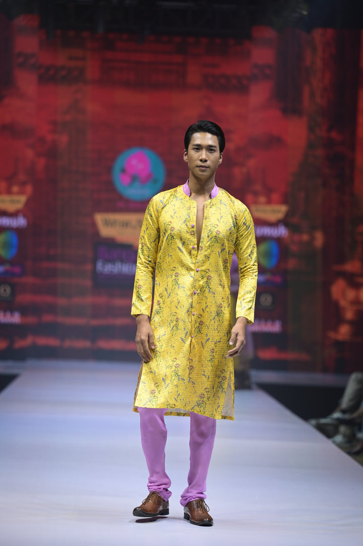 Custom Printed Men's Kurta