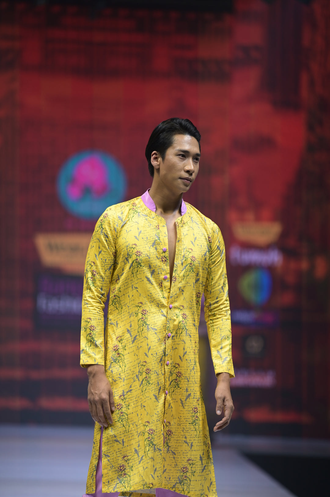 Custom Printed Men's Kurta