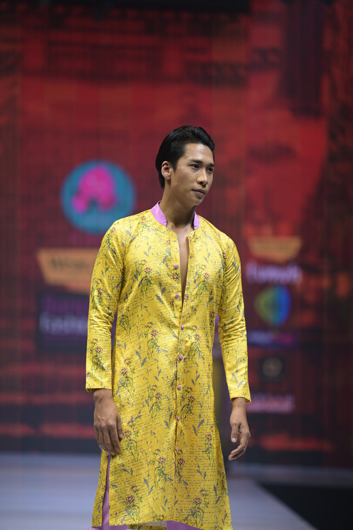 Custom Printed Men's Kurta