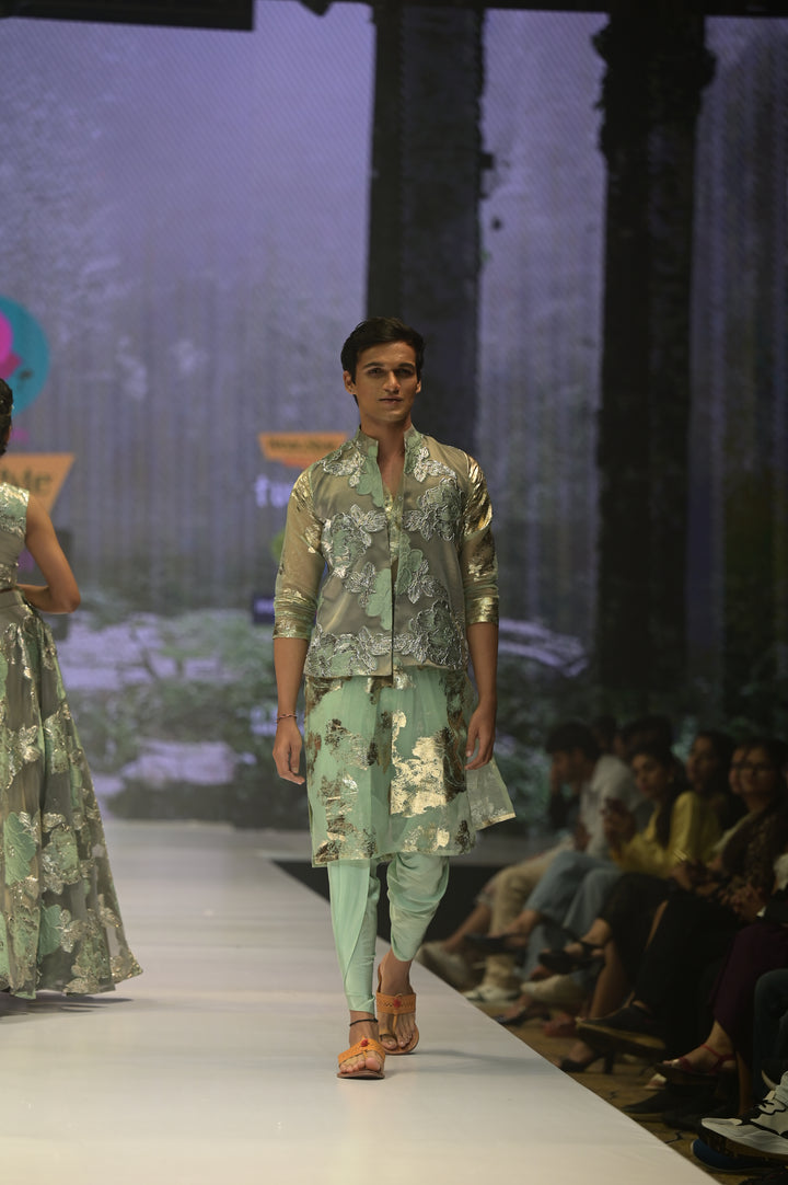 Organza Jacquard Men's Fashion Kurta