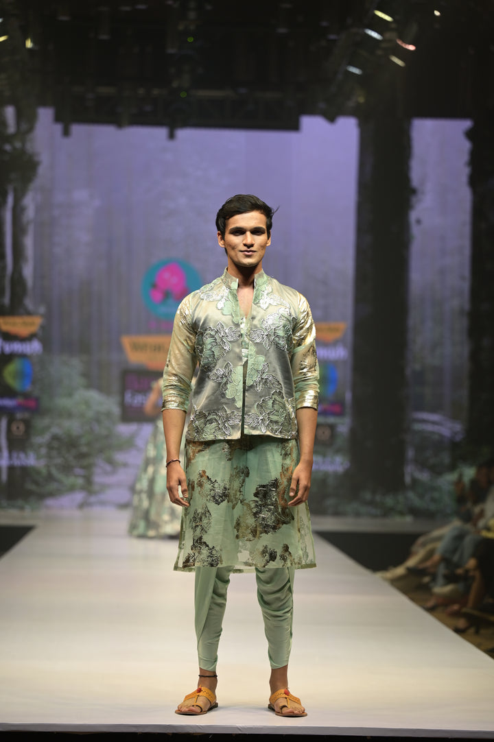 Organza Jacquard Men's Fashion Kurta