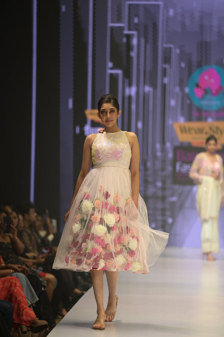 Net Flowery Frock