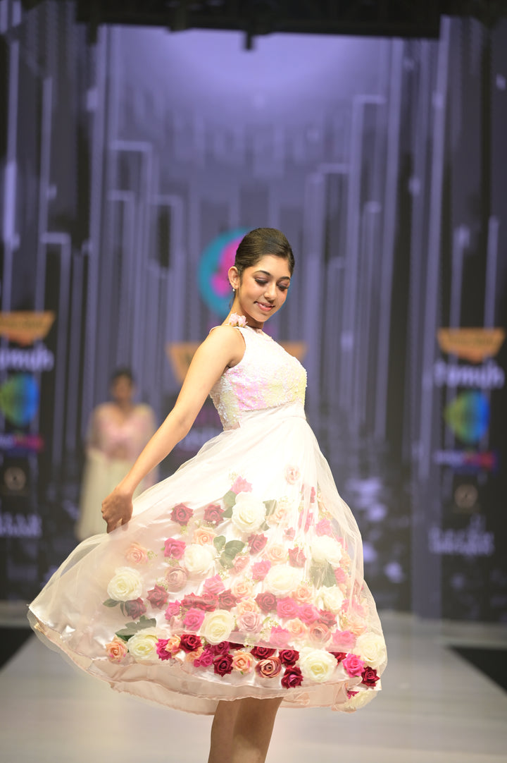 Net Flowery Frock