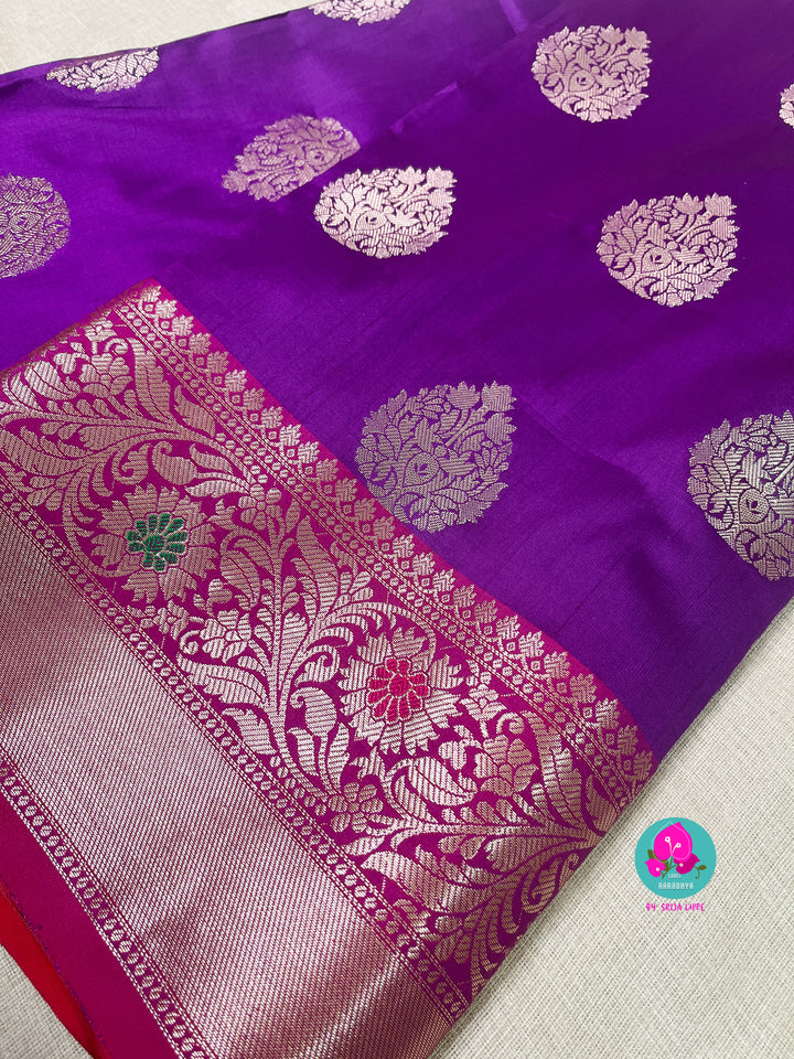Semi silk banaras saree