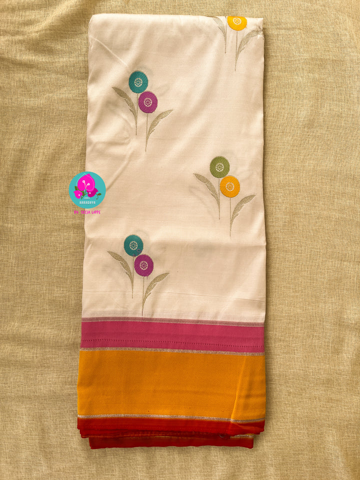 Banarasi Soft Drape Saree with Kadwa Weaving