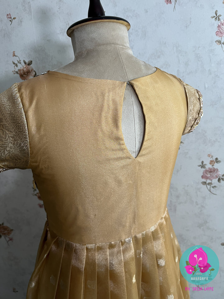 Pleated Tissue Silk Frock