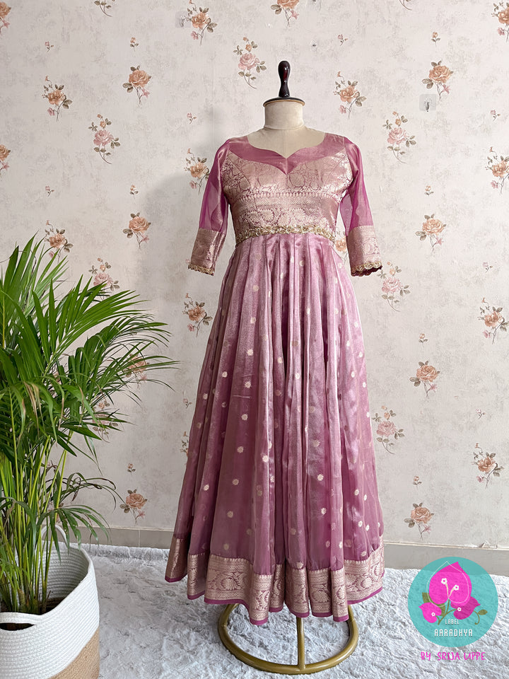 Panelled Tissue Silk frock