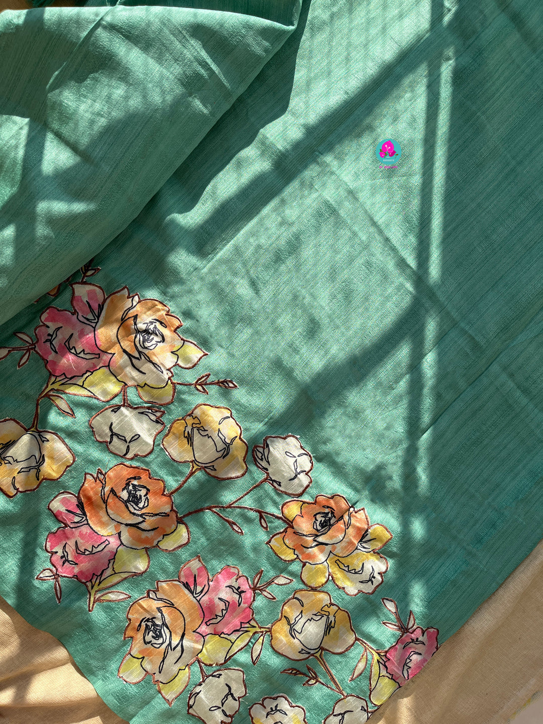 Matka silk saree with blouse stitching
