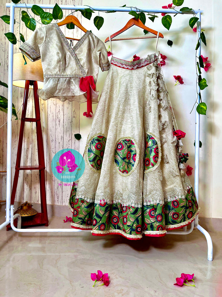 Crushed Tissue Lehenga
