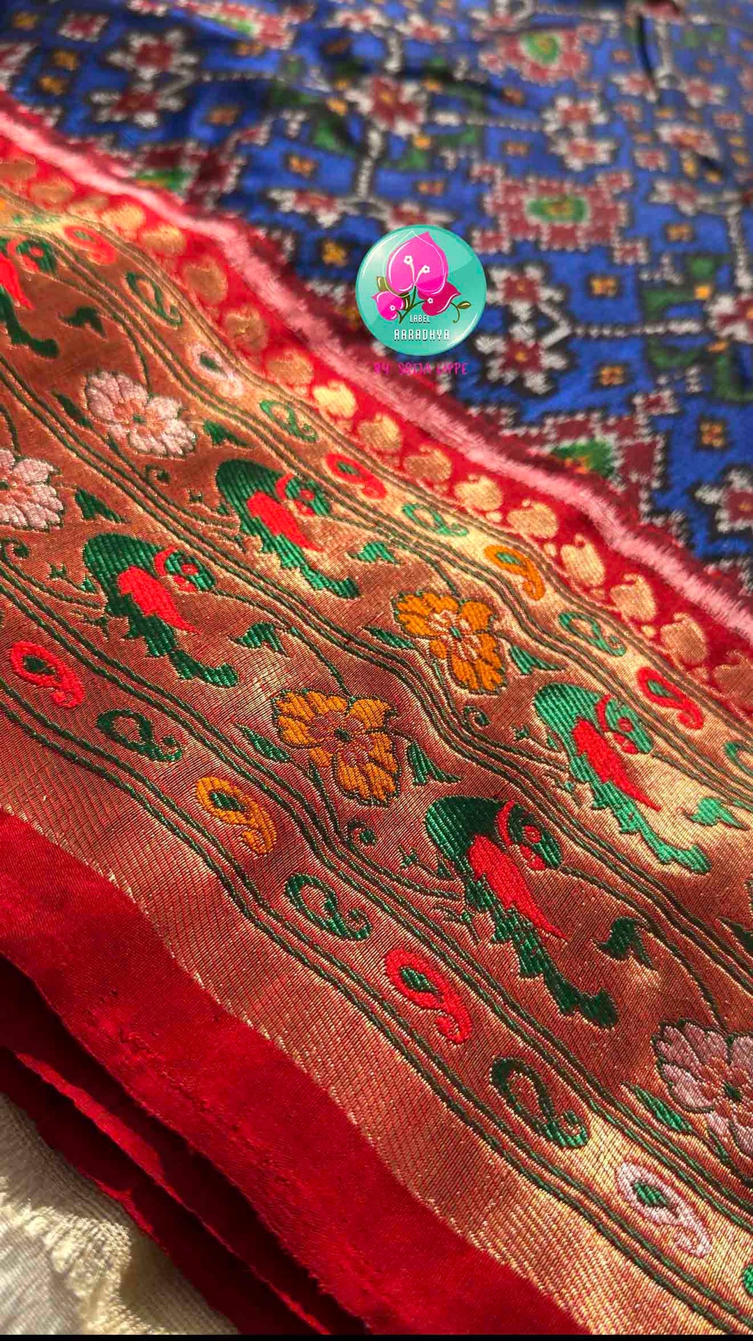 Royal Fusion: Banarasi Meenakari & Royal Blue Patan Patola Silk Saree