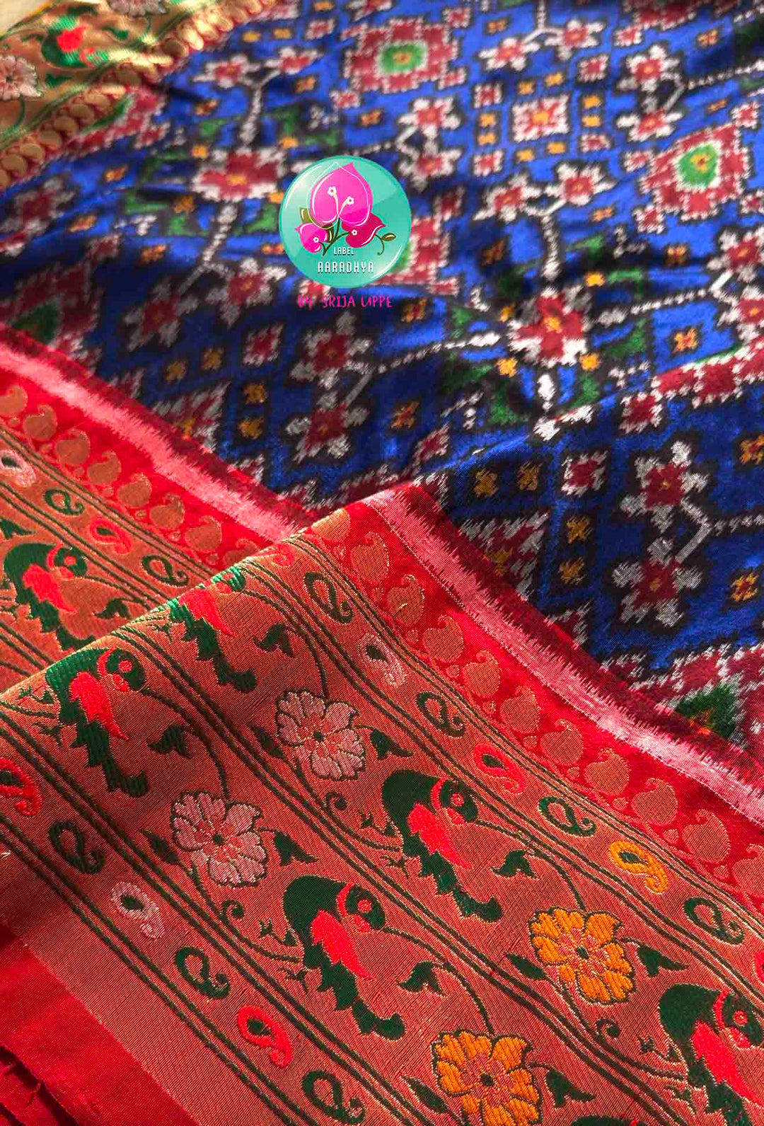 Royal Fusion: Banarasi Meenakari & Royal Blue Patan Patola Silk Saree