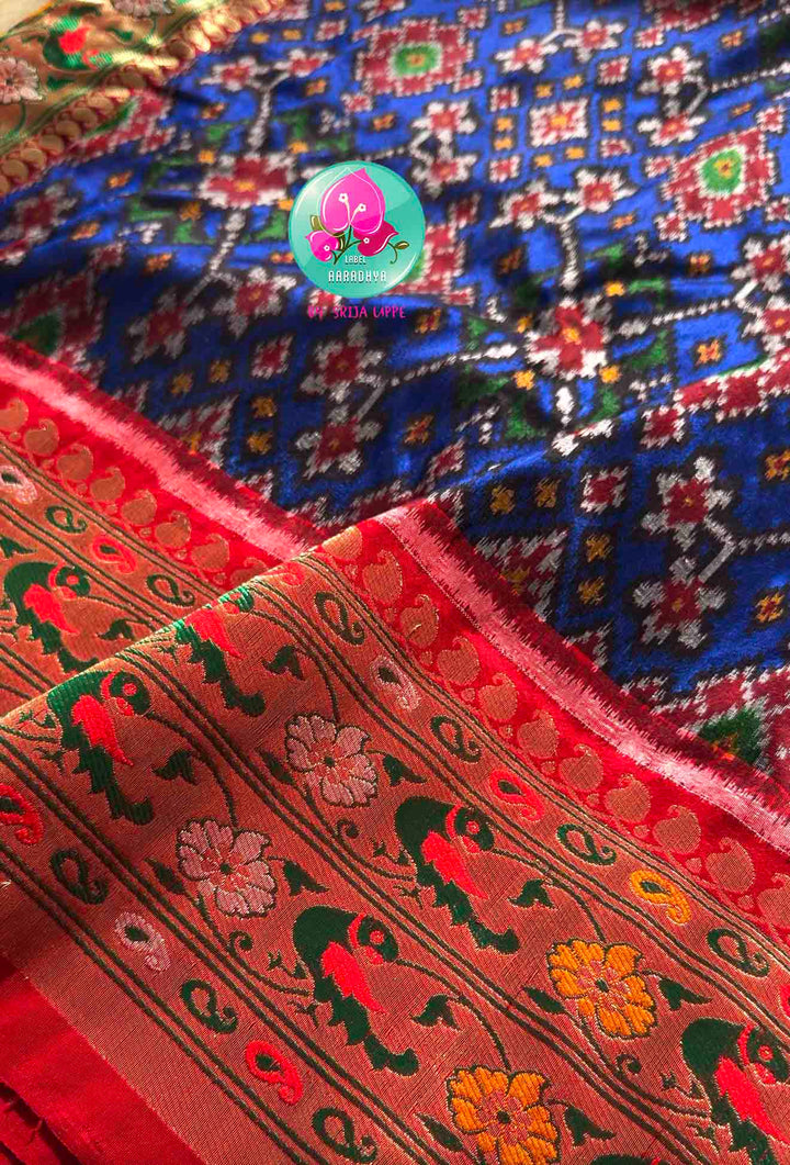 Royal Fusion: Banarasi Meenakari & Royal Blue Patan Patola Silk Saree