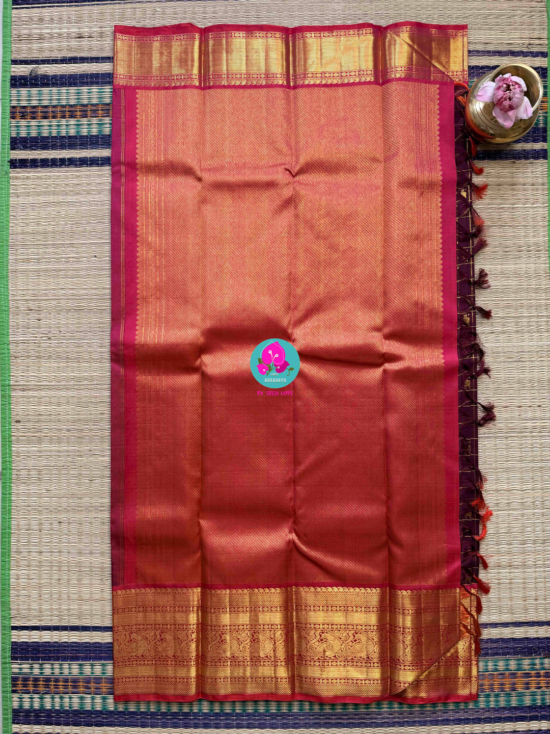 2G Zari Pure Kanchipuram saree with vintage vaira oosi checks