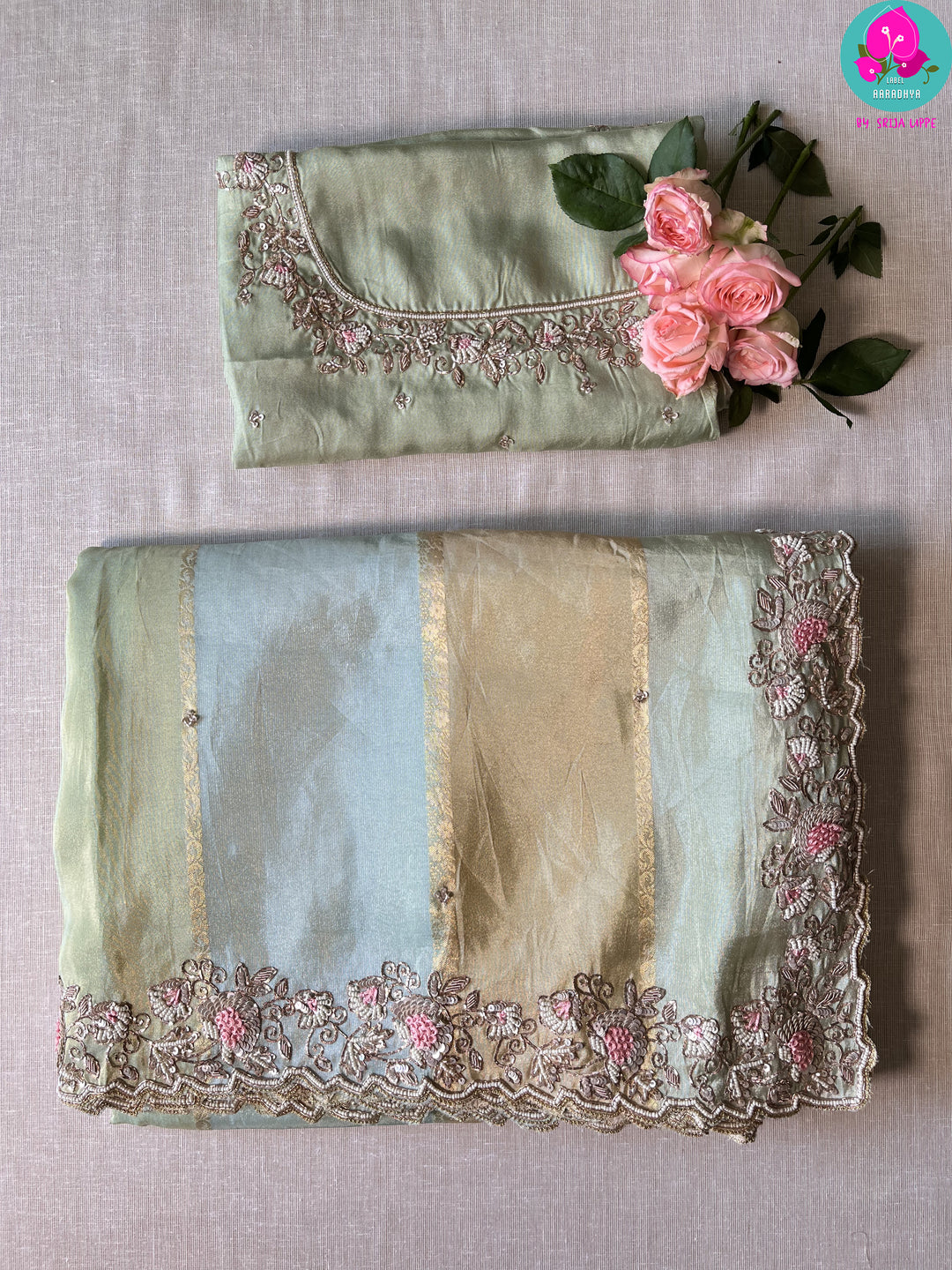 Multi-Shaded Tissue saree