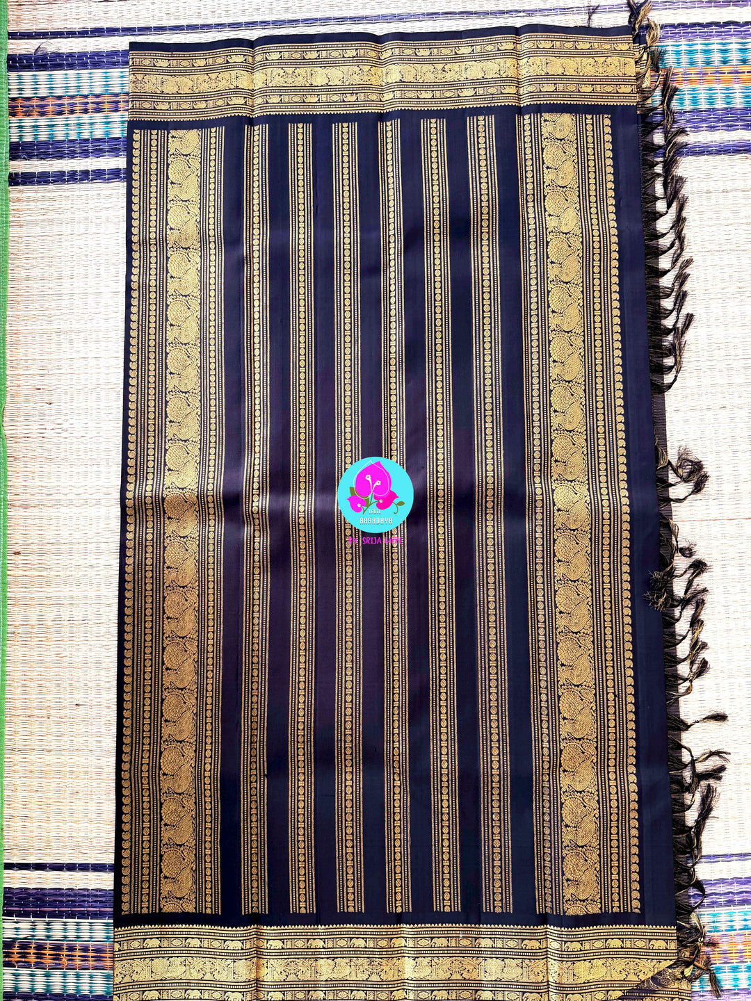 The Java Plum Dream: Traditional Neredu Pandu Silk Saree with Vintage Vaira Oosi Gold Zari