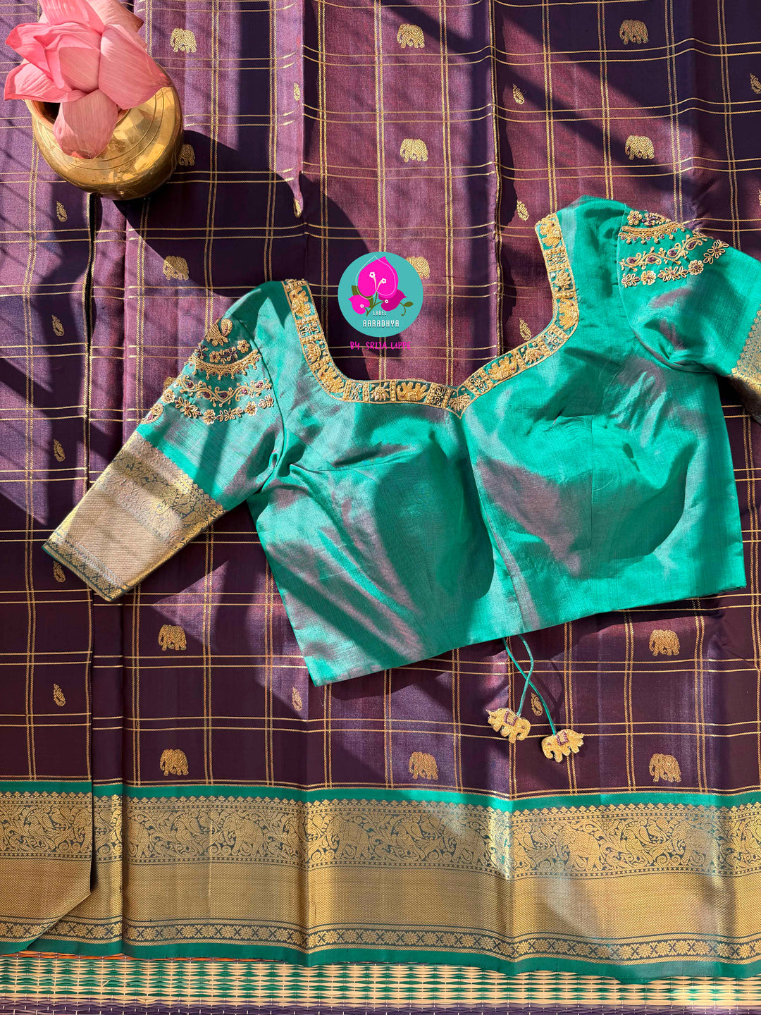Where Elephants Walk in Silk” – Festive Kanchipattu Saree Set