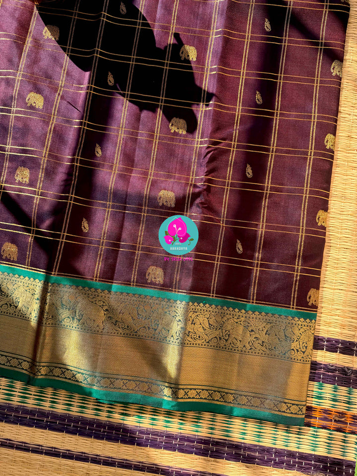 Where Elephants Walk in Silk” – Festive Kanchipattu Saree Set