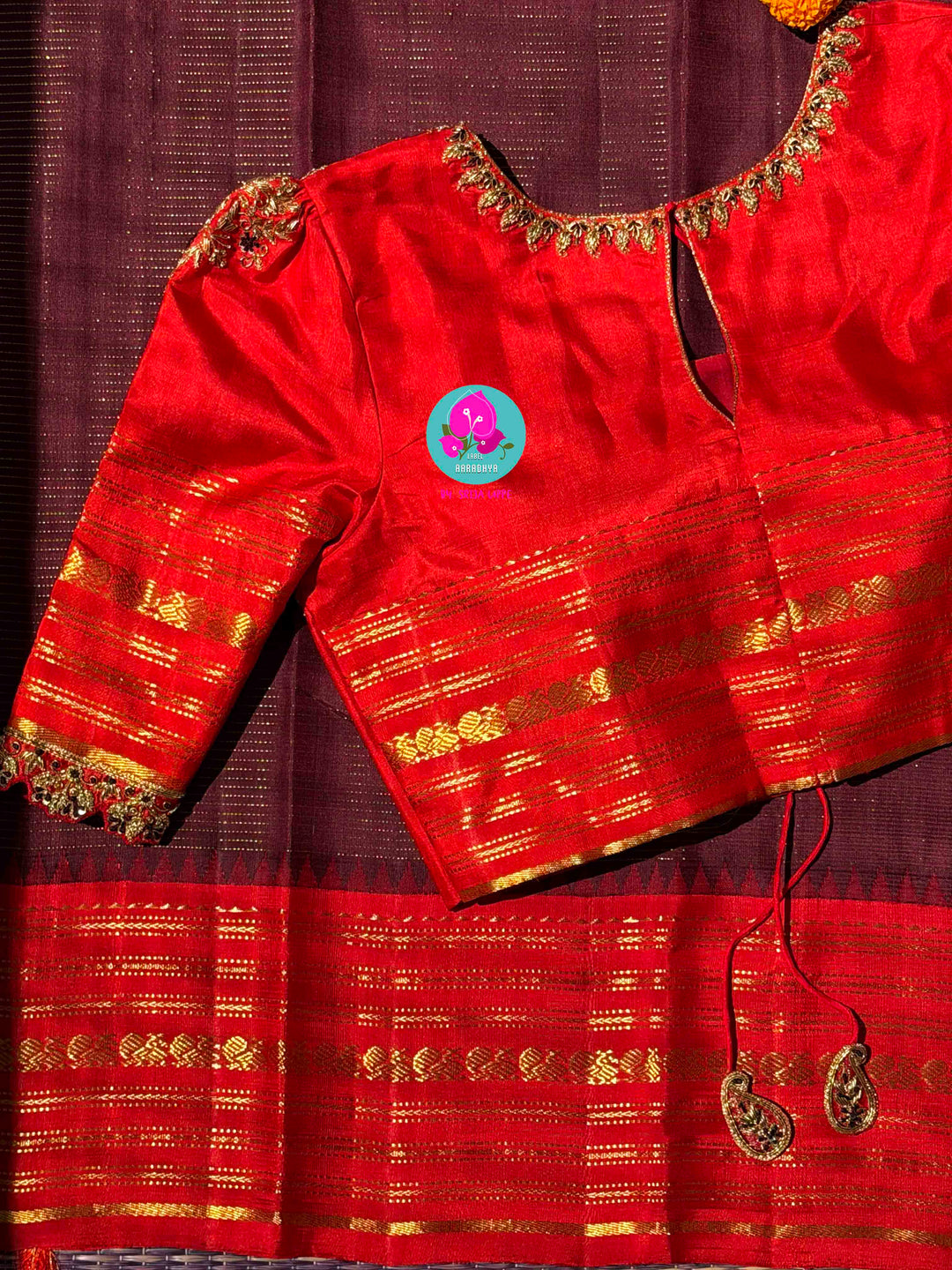 The Earth’s Golden Whisper: Mahogany & Crimson Vaira Oosi Kanchipattu