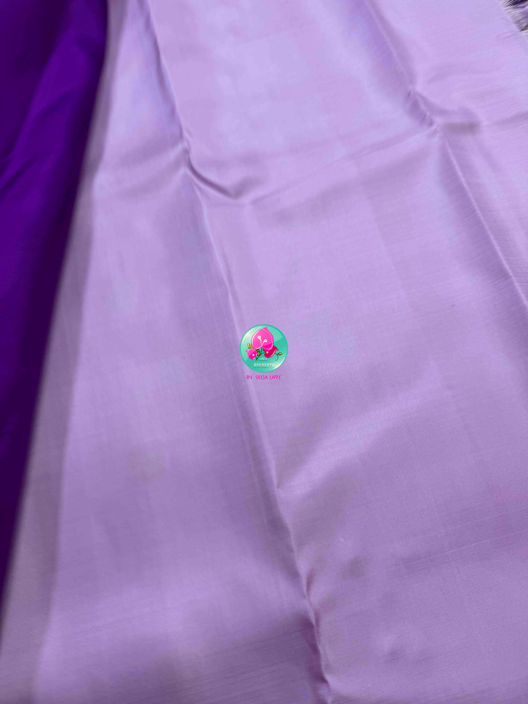 "Decemberaalu": Light Lilac Pure Kanchipattu Saree with Royal Amethyst Borders