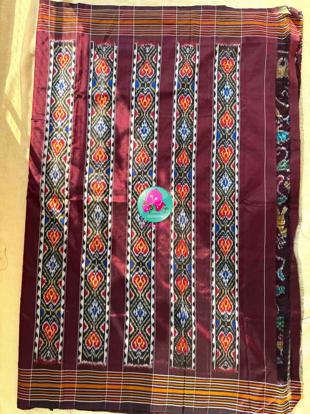 The Enchanted Forest: Pure Silk Ikkat Saree with Sovereign Peacock Artistry