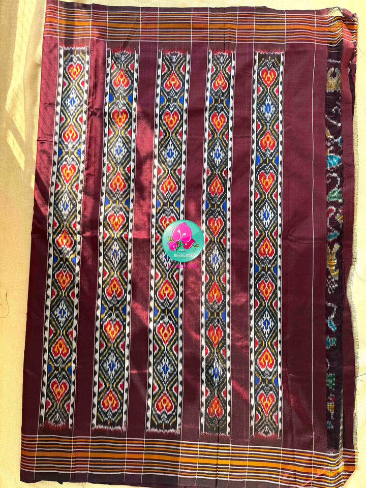 The Enchanted Forest: Pure Silk Ikkat Saree with Sovereign Peacock Artistry