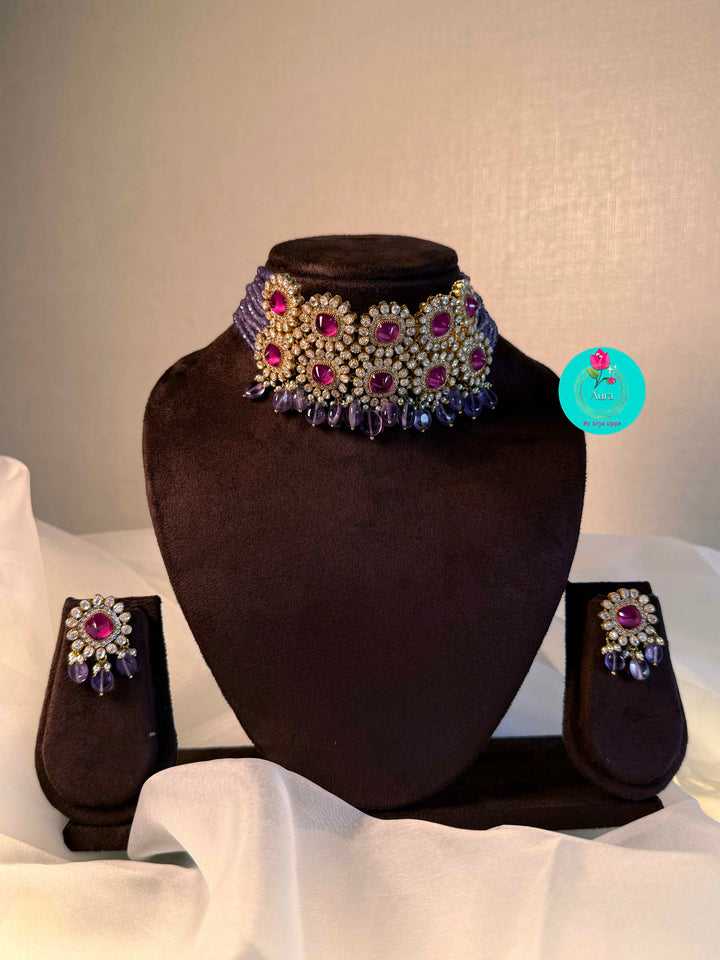 The Twilight Amethyst Symphony Choker Set