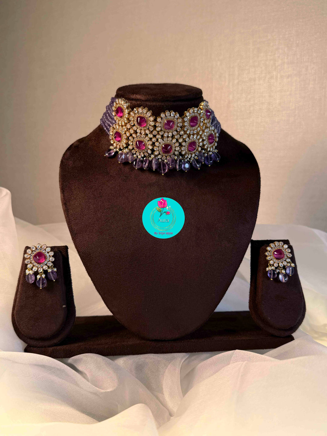 The Twilight Amethyst Symphony Choker Set