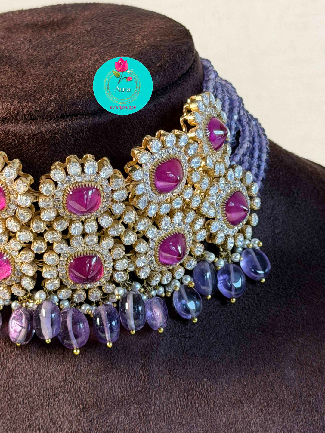 The Twilight Amethyst Symphony Choker Set